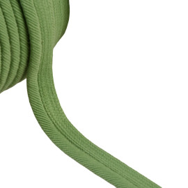 Passepoil cordon fils 6mm vert kaki clair au mètre