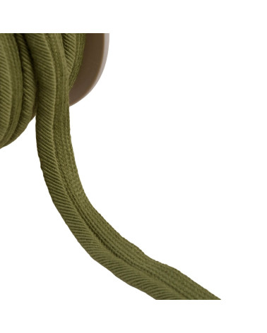 Piping cord thread 6mm khaki green per meter