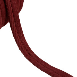Passepoil cordon fils 6mm rouge bengale au mètre