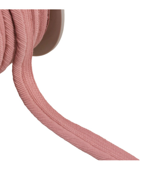 Passepoil cordon fils 6mm vieux rose au mètre