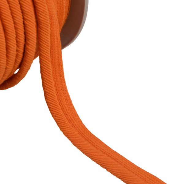 Passepoil cordon fils 6mm orange au mètre