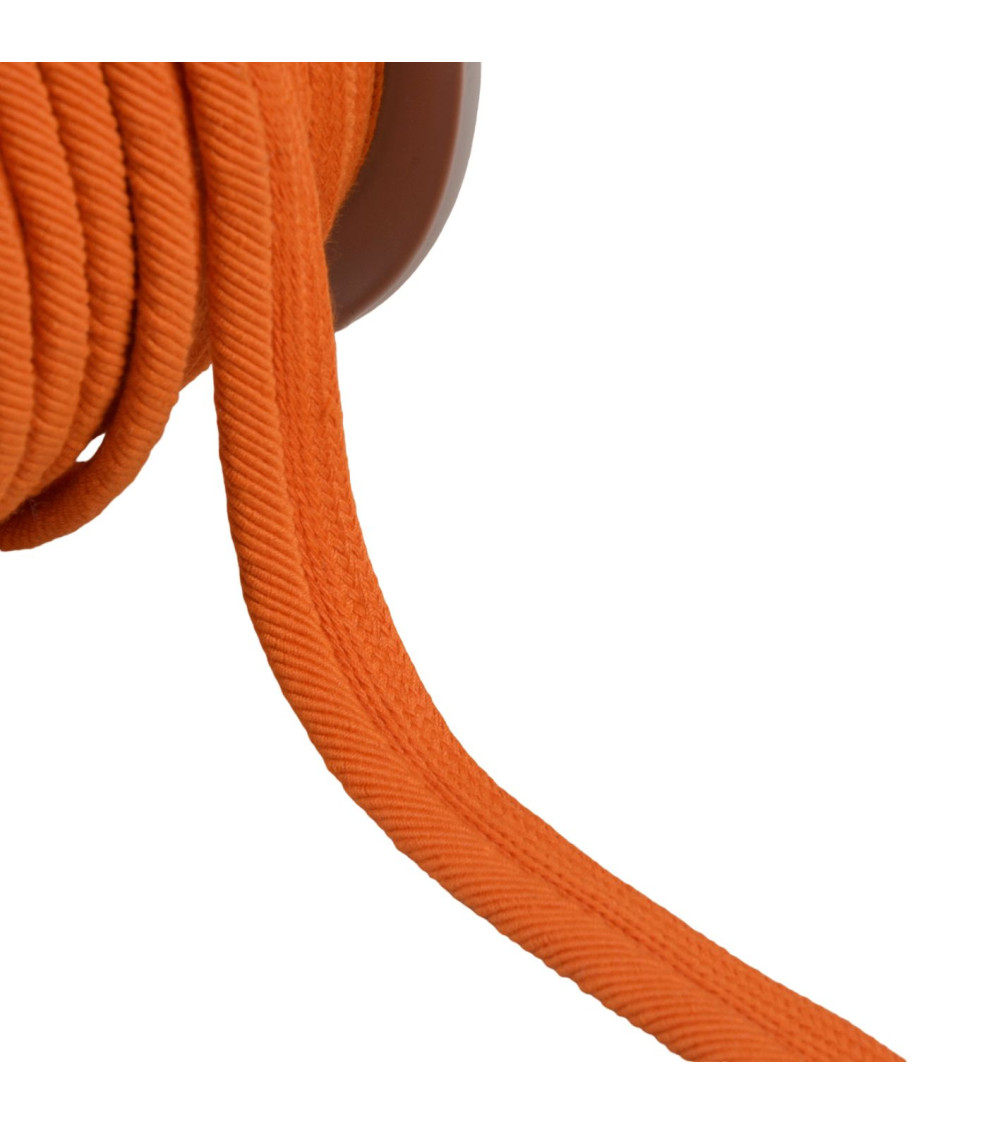 Passepoil cordon fils 6mm orange au mètre