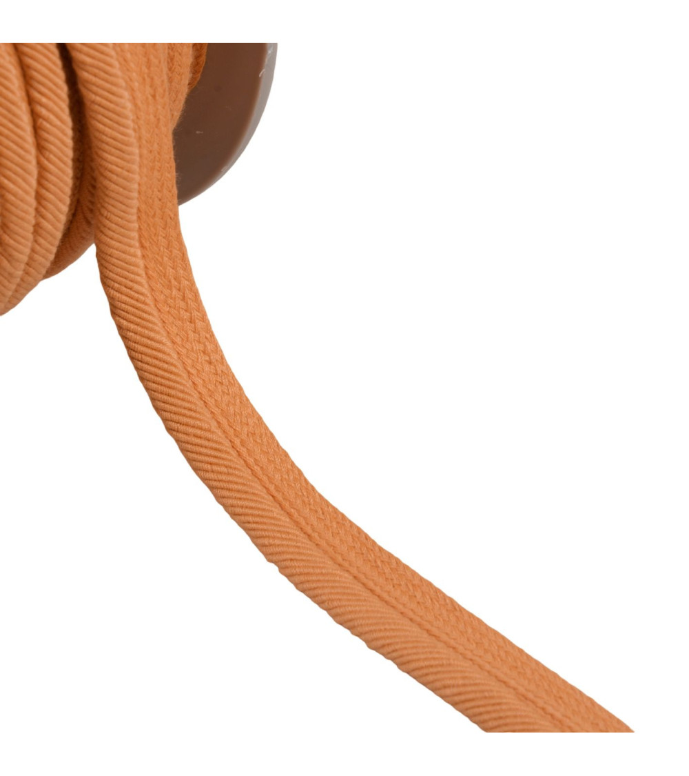 Passepoil cordon fils 6mm rose orange saumon au mètre