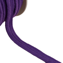 Passepoil cordon fils 6mm violet au mètre