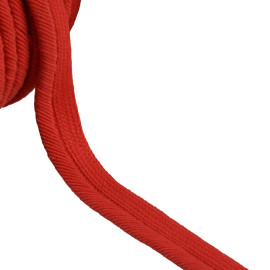 Passepoil cordon fils 6mm rouge hermès au mètre
