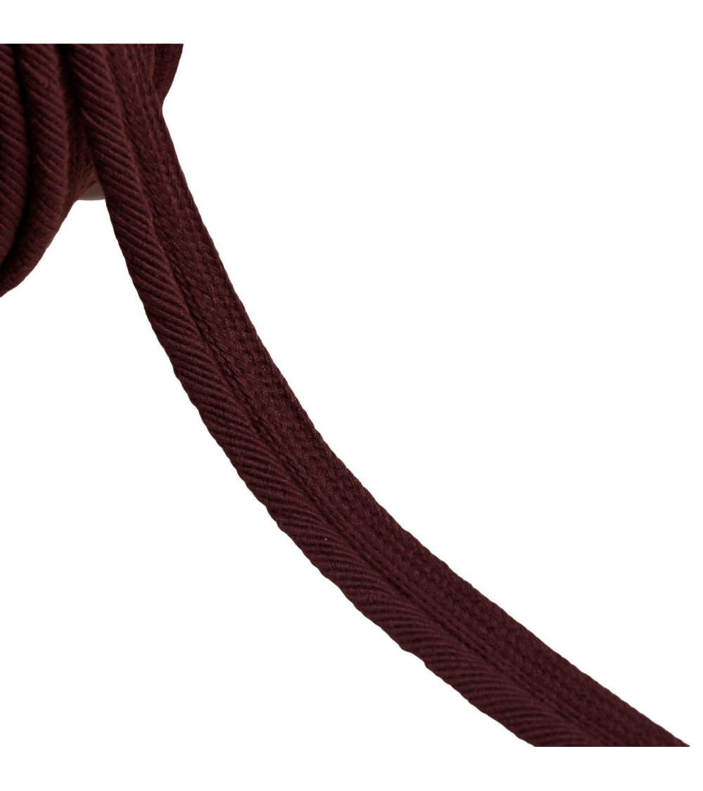 Piping cord thread 6mm plum purple per meter