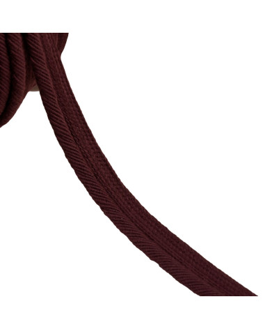 Piping cord thread 6mm plum purple per meter