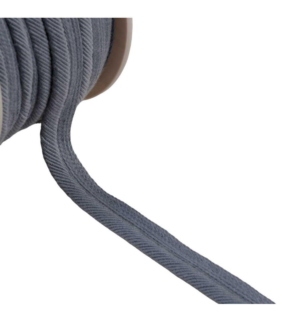 Piping cord thread 6mm gray per meter