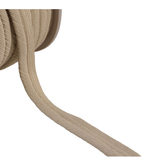 Passepoil cordon fils 6mm beige/or au mètre