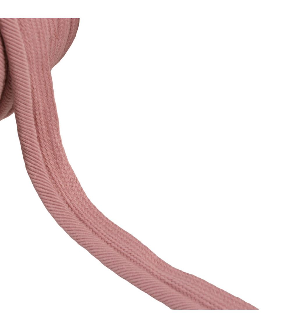 Passepoil cordon fils 6mm vieux rose au mètre