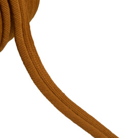 Passepoil cordon fils 6mm marron cuivre au mètre