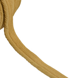 Passepoil cordon fils 6mm jaune pâle au mètre