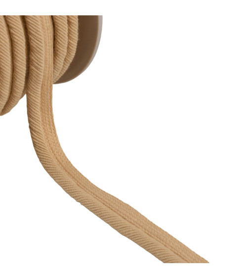 Passepoil cordon fils 6mm beige au mètre