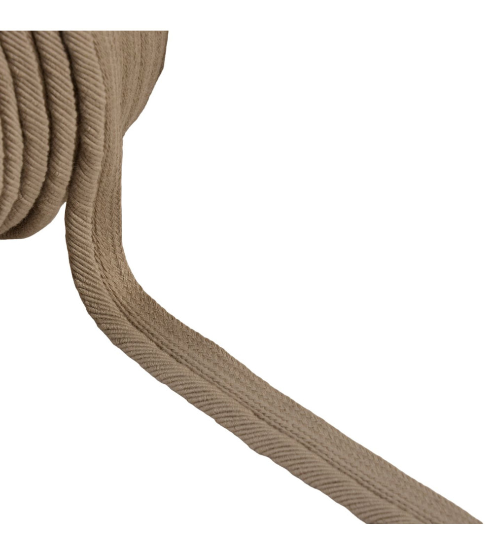 Piping cord thread 6mm beige linen per meter