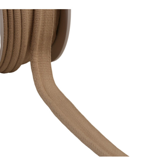 Piping cord 5mm taupe brown/silver per meter