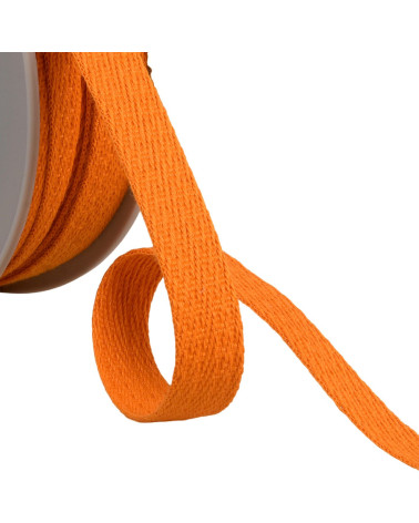 15mm orange oblique dash braid by the meter