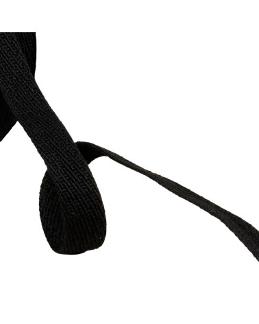 Oblique dash braid 15mm black by the meter