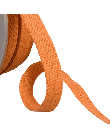 Schrägstrichgeflecht, 15 mm, rosa-orange-lachsfarben pro Meter