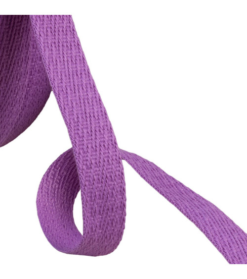Oblique dash braid 15mm purple per meter