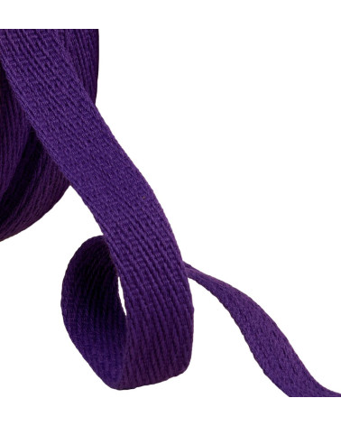 Oblique dash braid 15mm purple by the meter