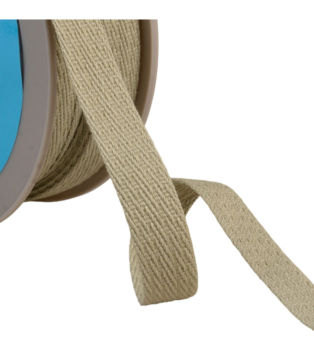 Oblique dash braid 15mm gray by the meter