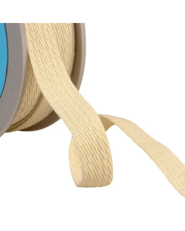 15mm ecru/white oblique dash braid by the meter
