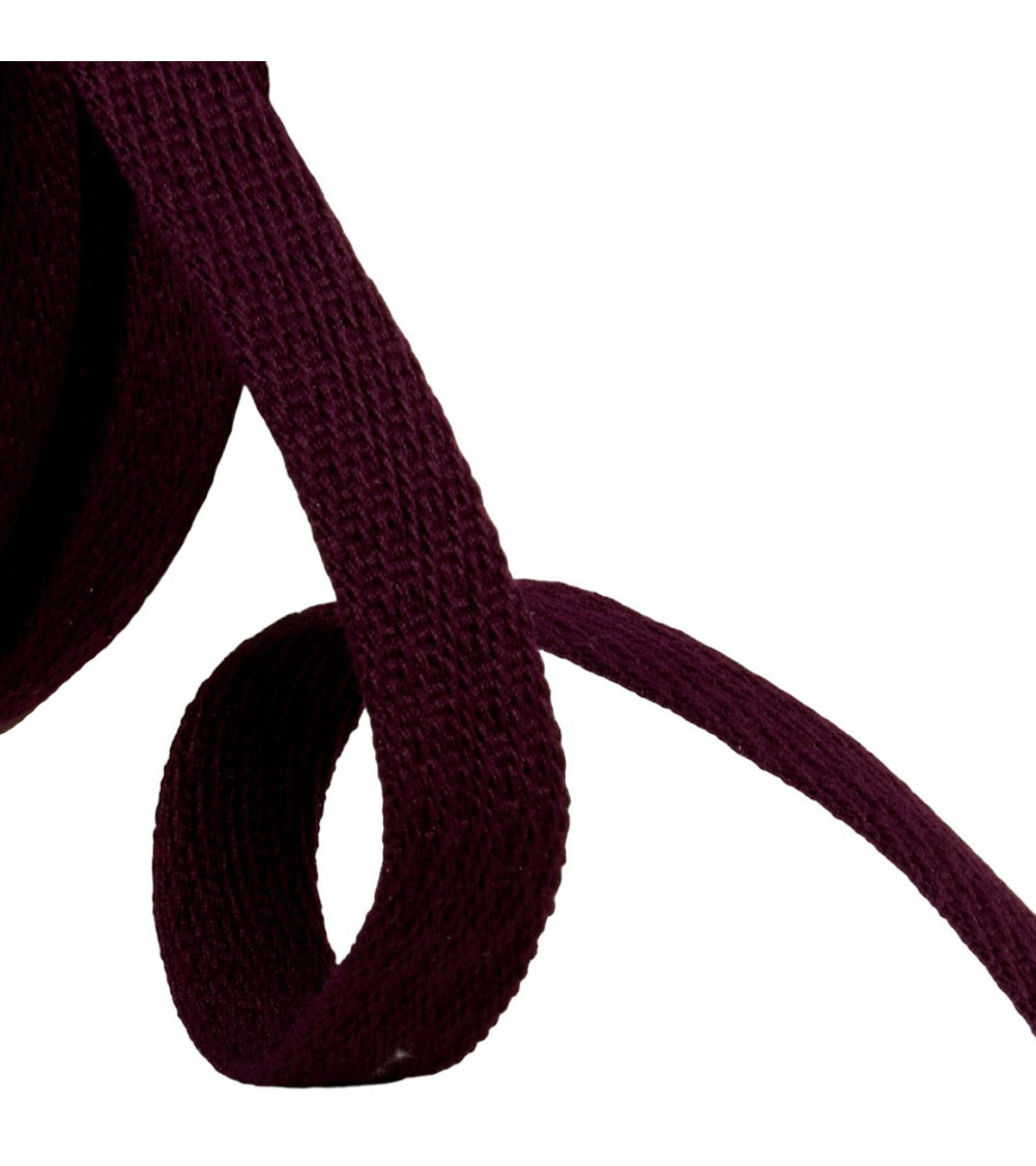 Oblique dash braid 15mm purple by the meter