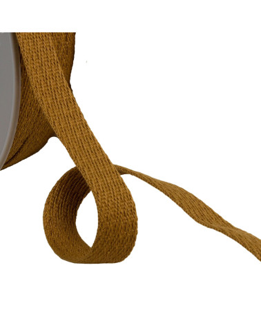 Oblique dash braid 15mm bronze per meter