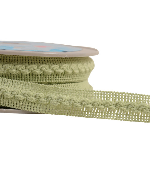 Wave braid 18mm green per meter