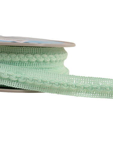 18mm nile green wave braid by the meter