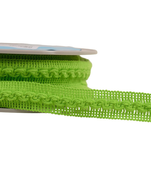 18mm anise green wave braid per meter