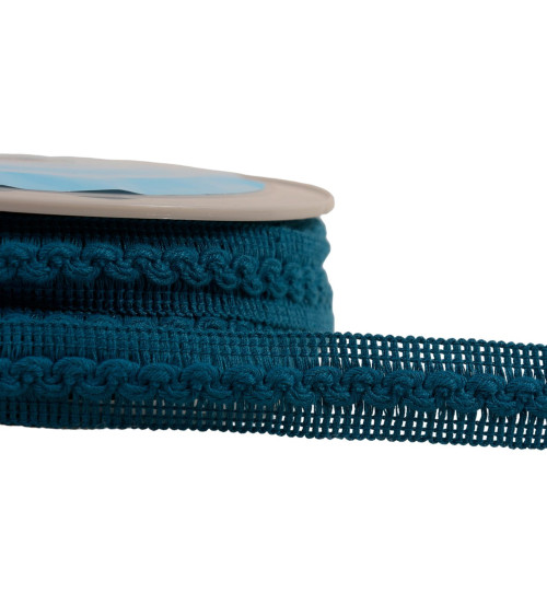 Wave braid 18mm duck blue per meter