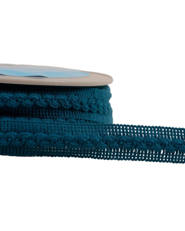 18mm duck blue wave braid by the meter