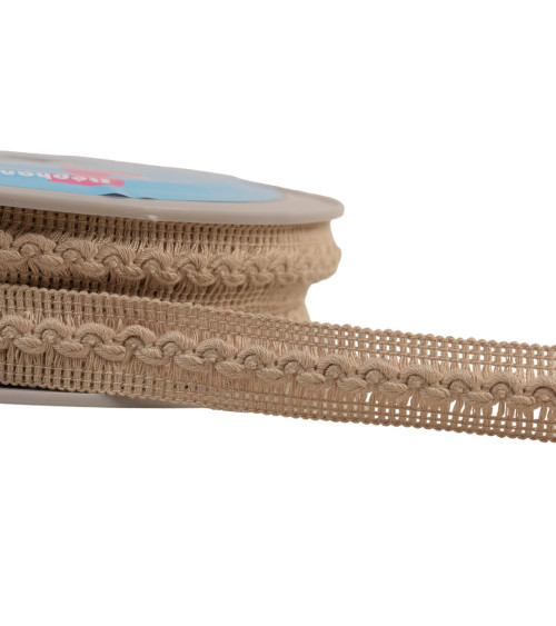Wave braid 18mm beige per meter