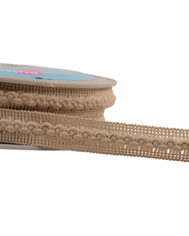 18mm beige wave braid by the meter