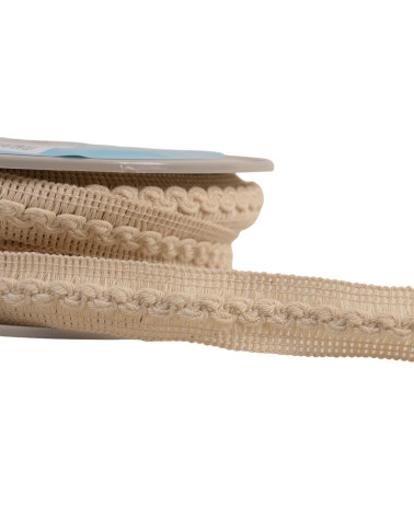 18mm ecru wave braid per meter