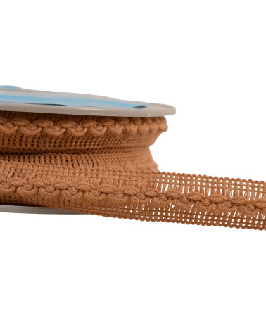 18mm dark beige wave braid by the meter
