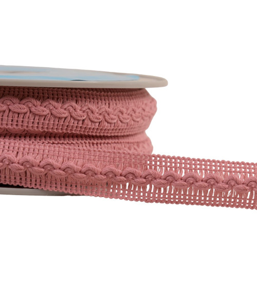 Wave braid 18mm old pink per meter