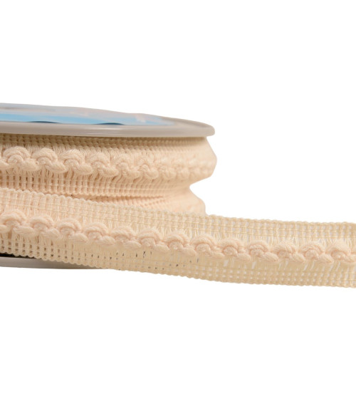 18mm ecru wave braid per meter