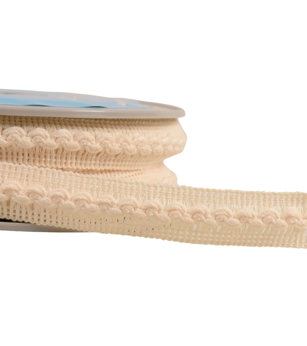 18mm ecru wave braid per meter