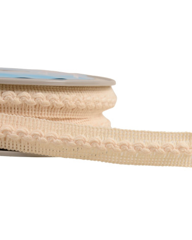 18mm ecru wave braid per meter