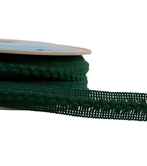 Wave braid 18mm bottle green per meter