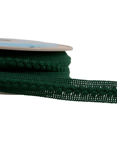 18mm bottle green wave braid by the meter