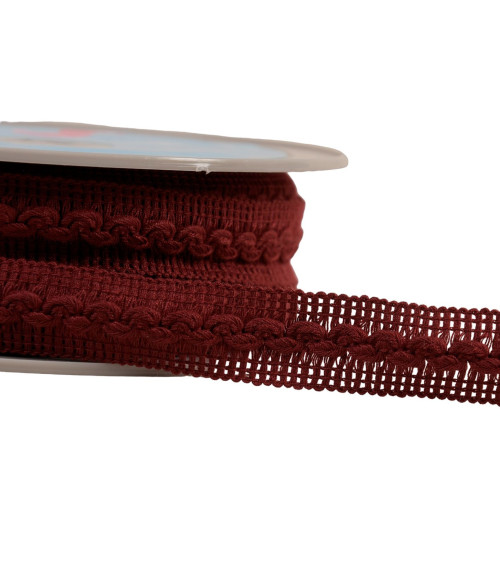 18mm bengal red wave braid per meter