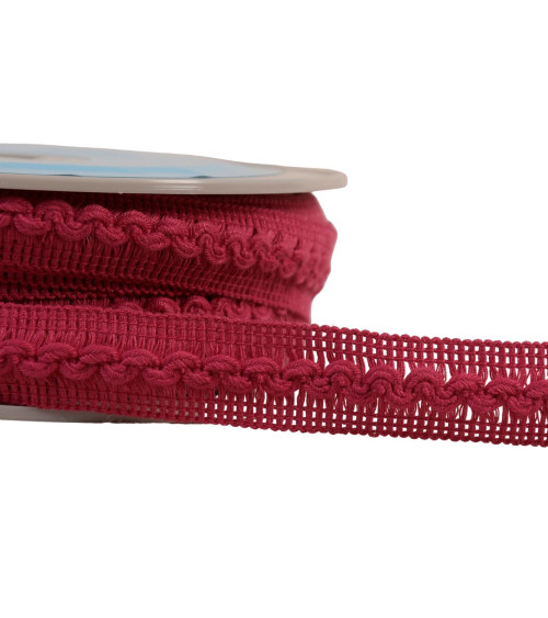 18mm raspberry pink wave braid per meter