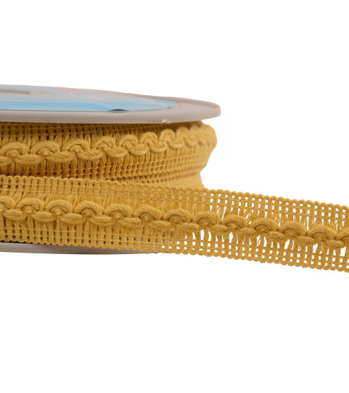 Wave braid 18mm yellow/orange per meter