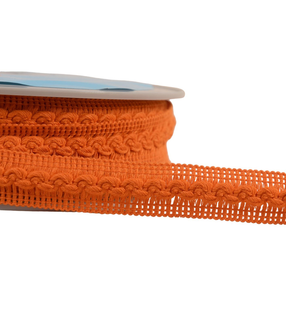 Wave braid 18mm orange per meter