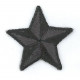 Ecusson thermocollant étoile noir 3cm
