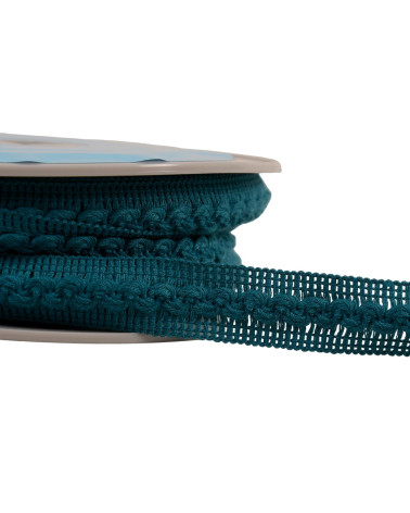 Wave braid 18mm duck blue per meter