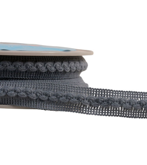 Wave braid 18mm gray per meter